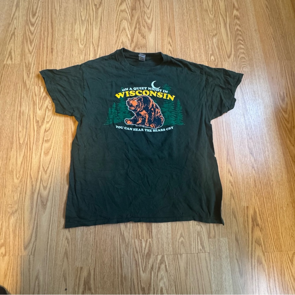 Men's Vintage Graphic Wisconsin T-Shirt L